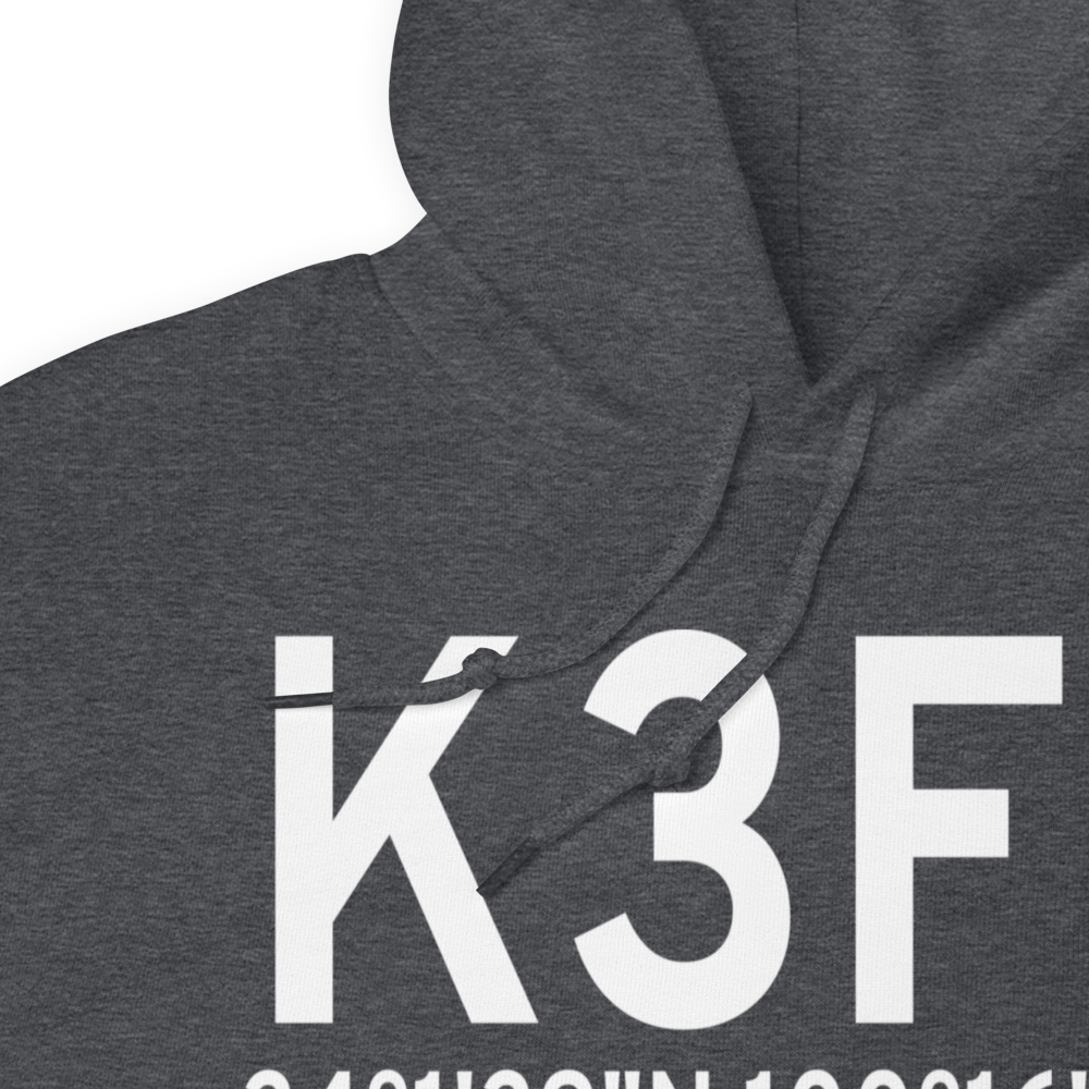 Dan E Richards Municipal Airport (K3F6) ICAO Hoodie Sweatshirt 