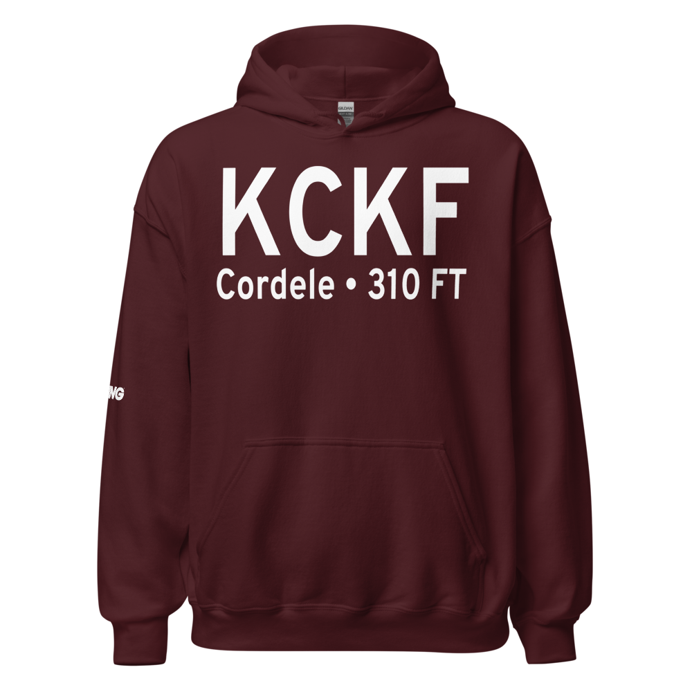 Crisp County Cordele Airport (KCKF) ICAO Hoodie Sweatshirt 