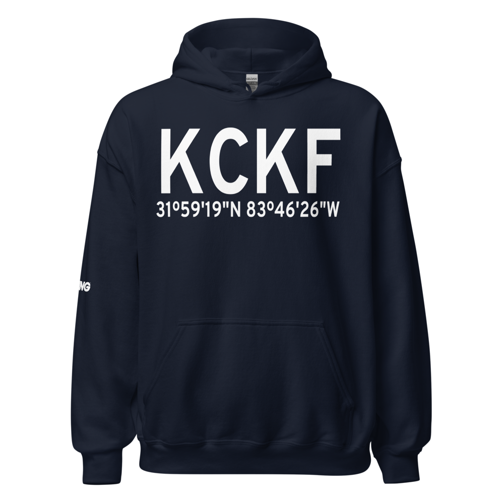 Crisp County Cordele Airport (KCKF) ICAO Hoodie Sweatshirt 
