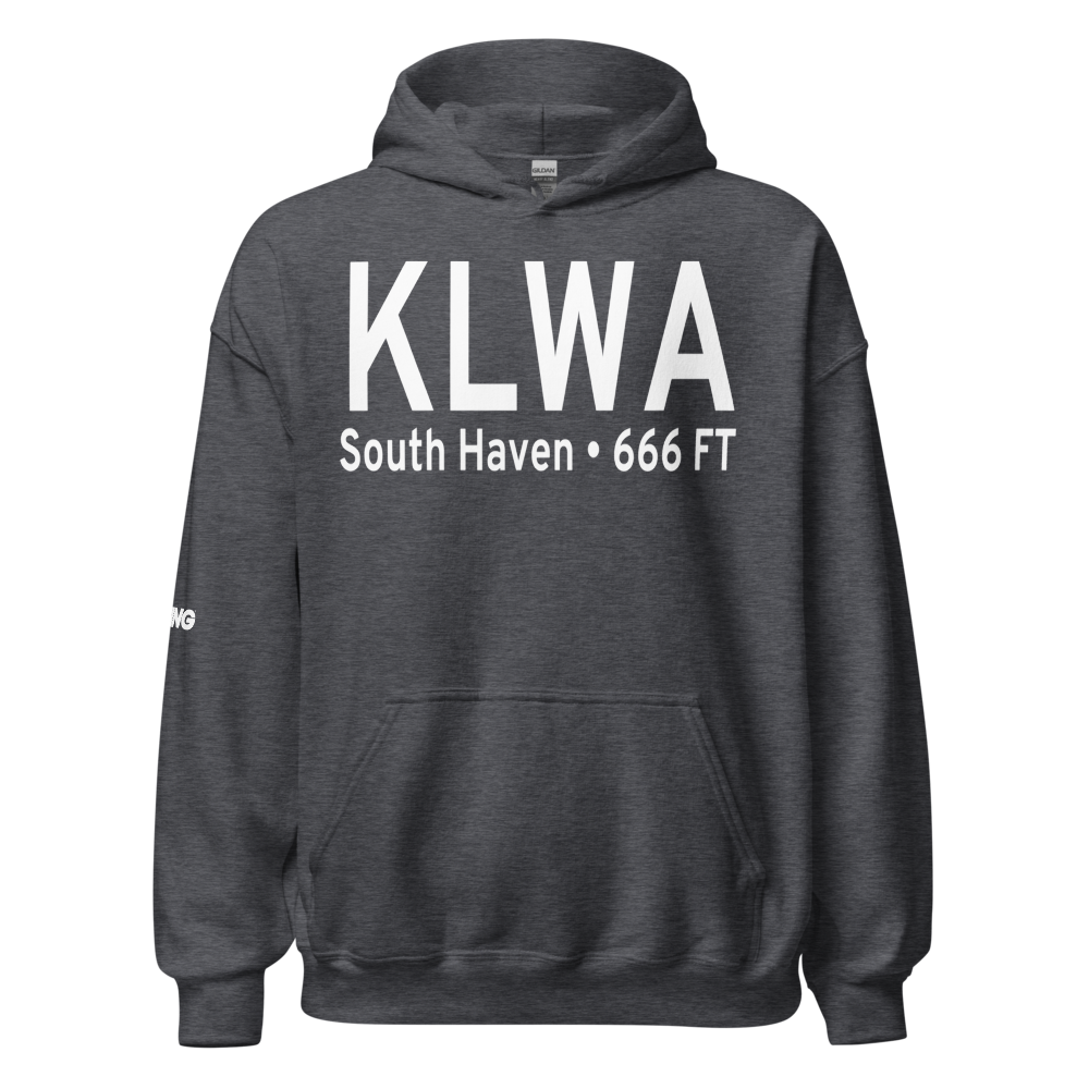 South Haven Area Regional Airport (KLWA) ICAO Hoodie Sweatshirt 