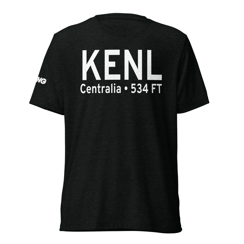 Centralia Municipal Airport (KENL) ICAO Tri-blend T-Shirt 
