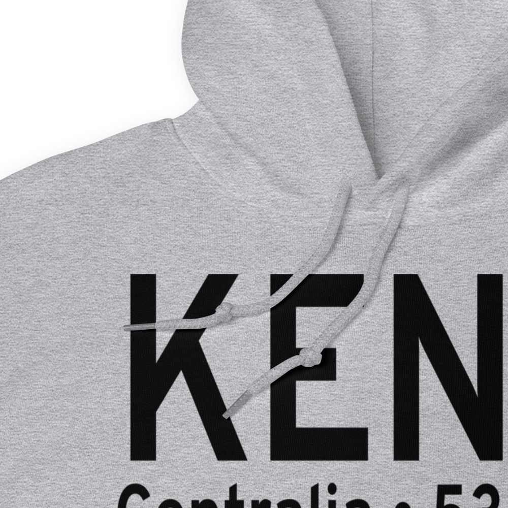 Centralia Municipal Airport (KENL) ICAO Hoodie Sweatshirt 