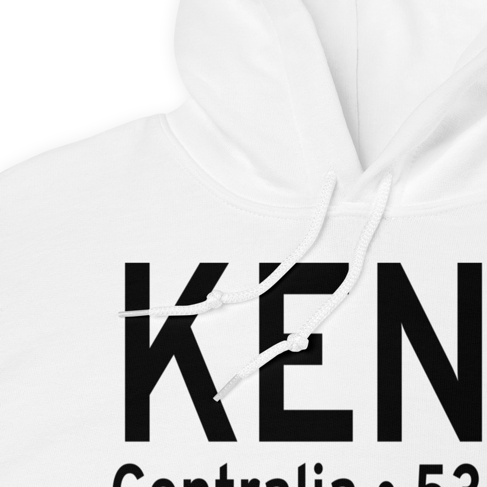 Centralia Municipal Airport (KENL) ICAO Hoodie Sweatshirt 