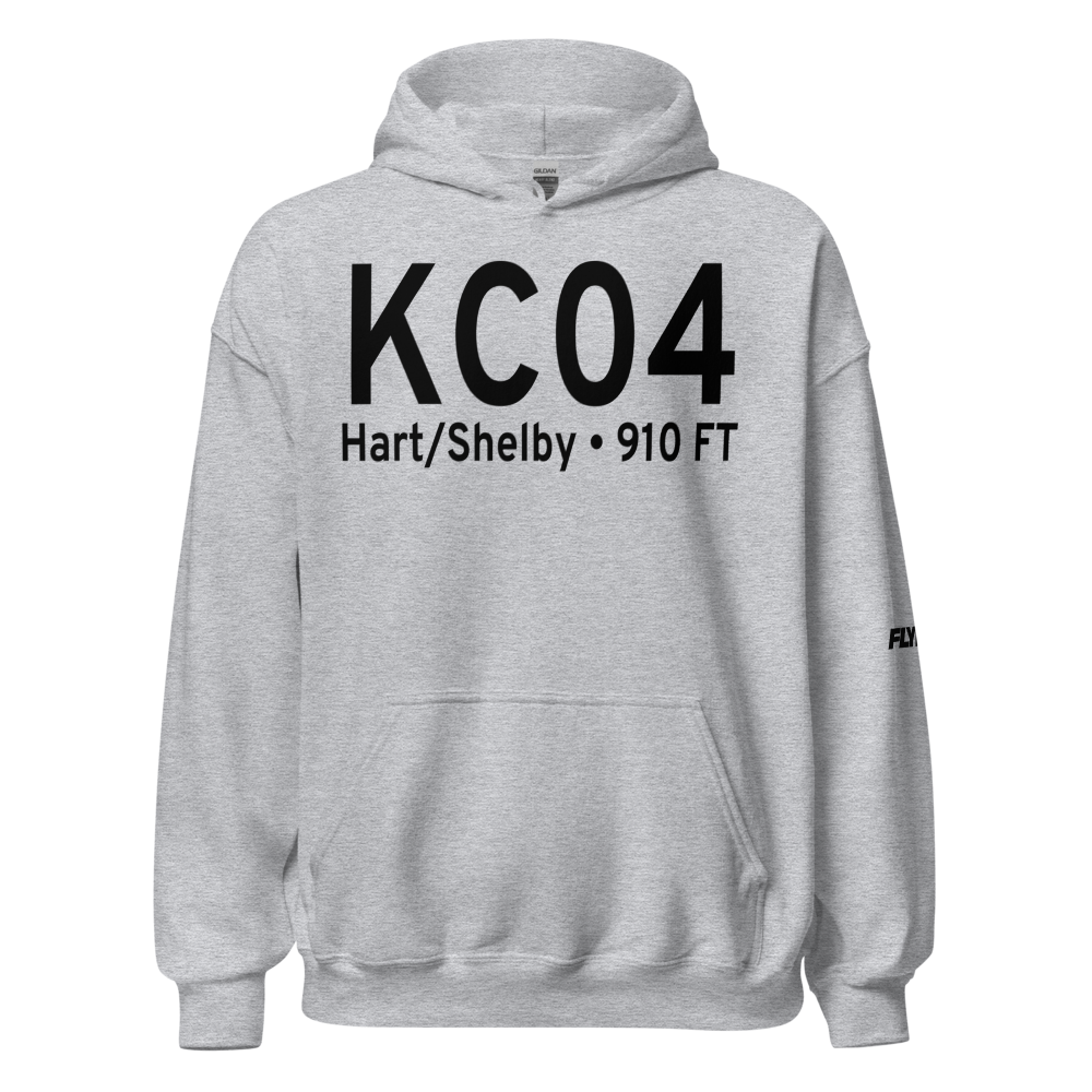 Oceana County Airport (KC04) ICAO Hoodie Sweatshirt 