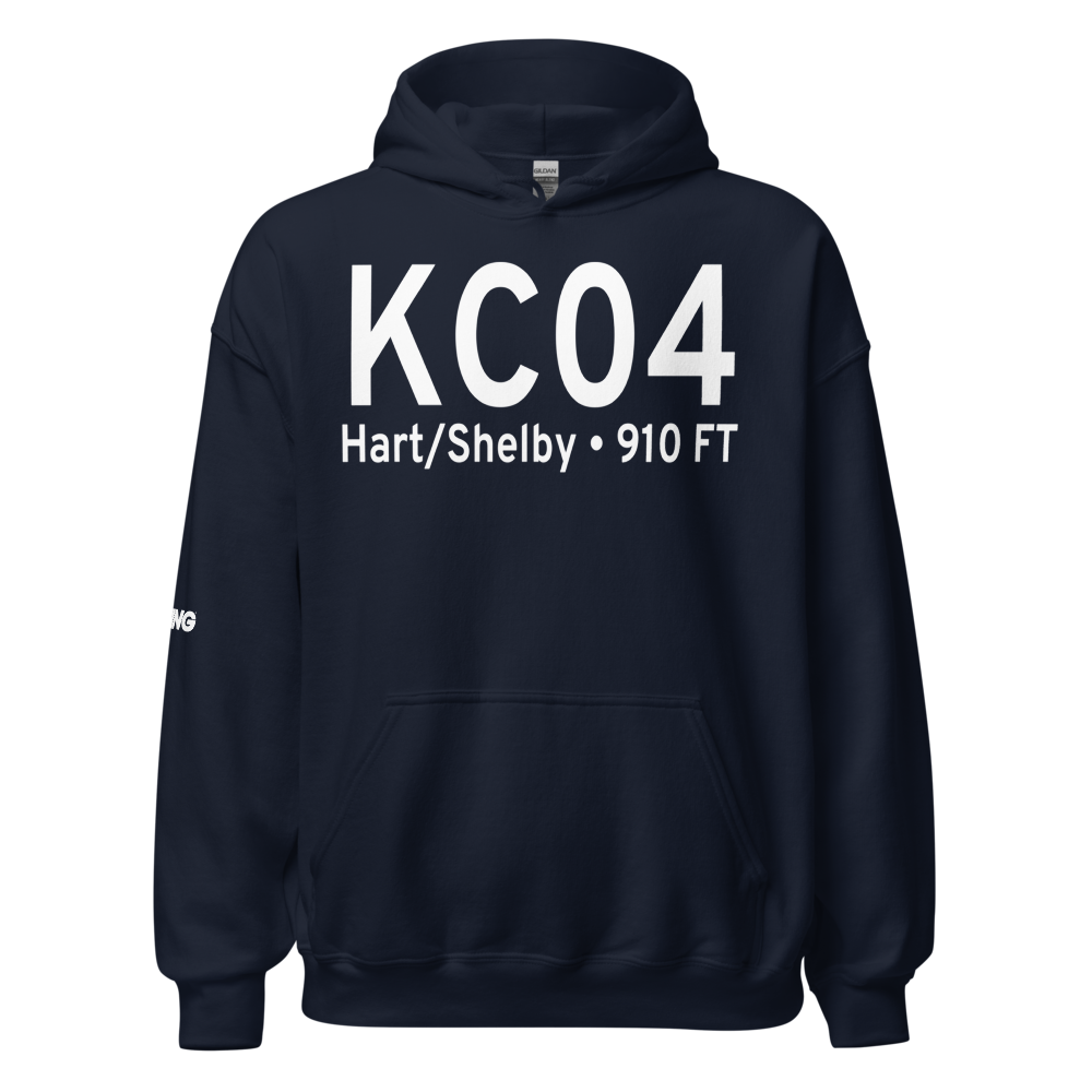 Oceana County Airport (KC04) ICAO Hoodie Sweatshirt 
