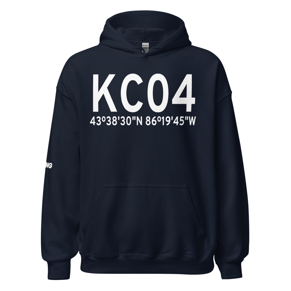 Oceana County Airport (KC04) ICAO Hoodie Sweatshirt 
