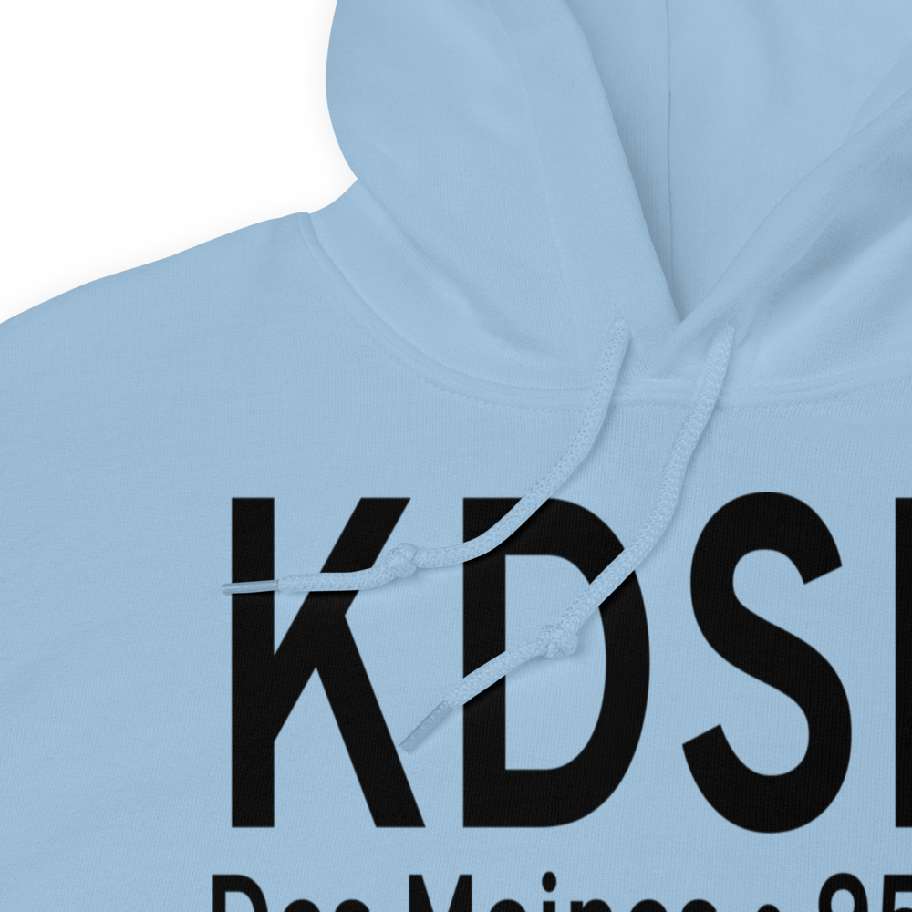 Des Moines International Airport (KDSM) ICAO Hoodie Sweatshirt 