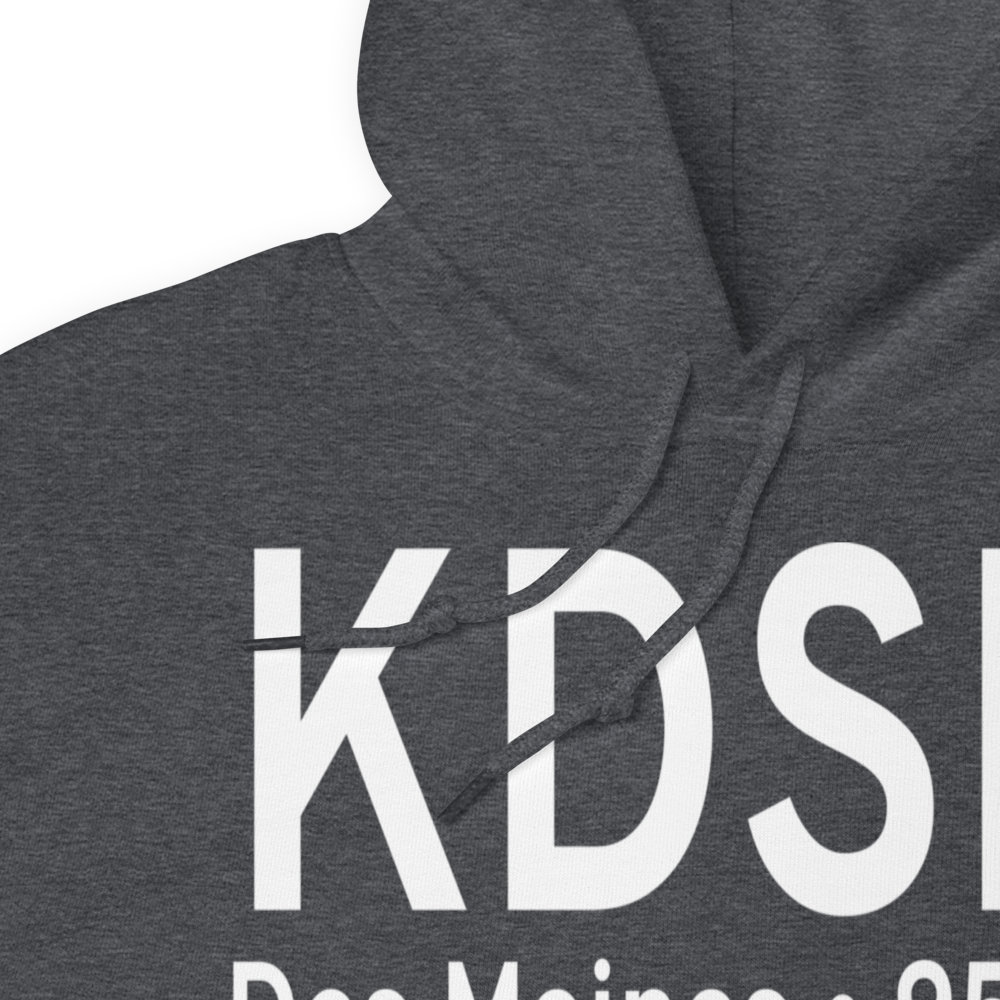 Des Moines International Airport (KDSM) ICAO Hoodie Sweatshirt 
