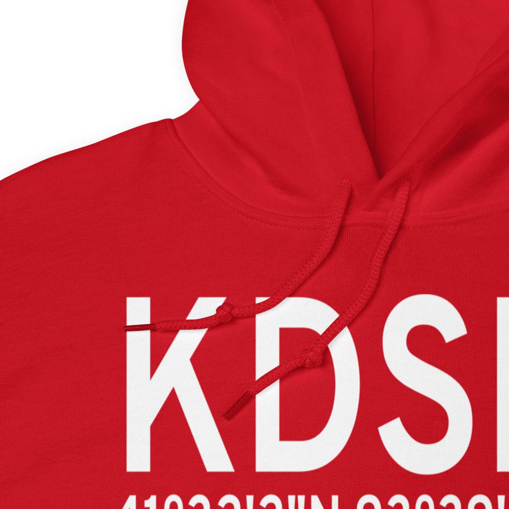 Des Moines International Airport (KDSM) ICAO Hoodie Sweatshirt 