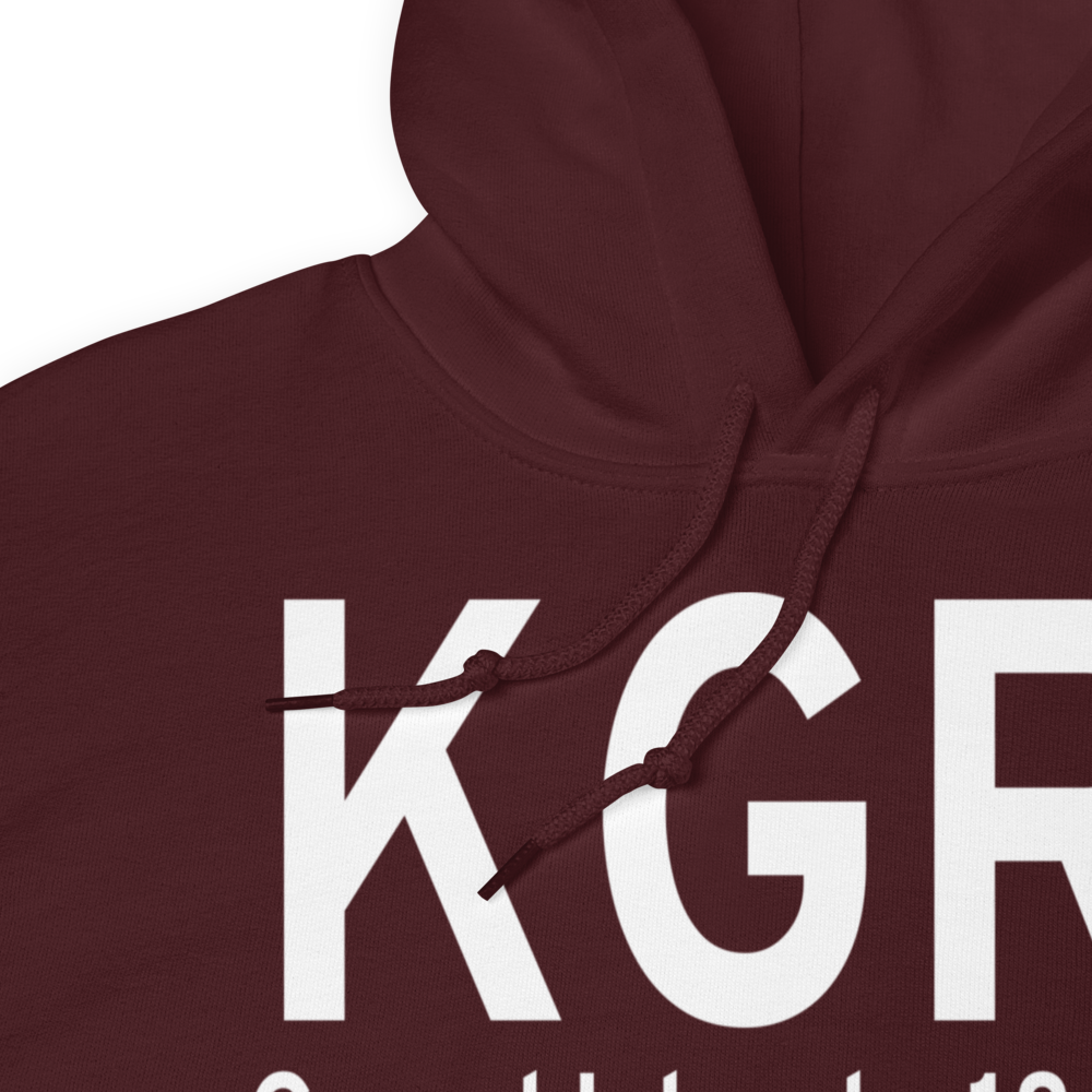Central Nebraska Regional Airport (KGRI) ICAO Hoodie Sweatshirt 