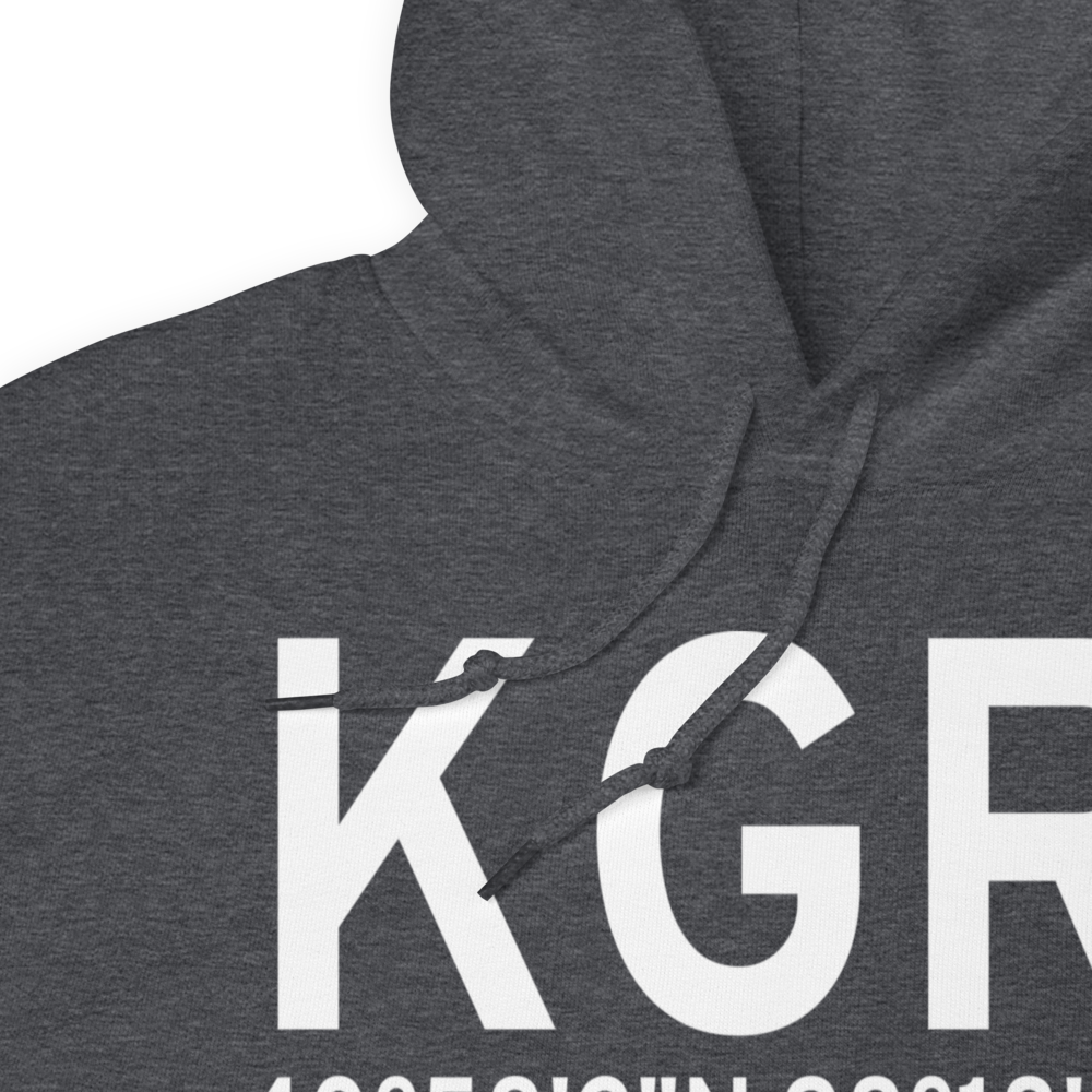 Central Nebraska Regional Airport (KGRI) ICAO Hoodie Sweatshirt 