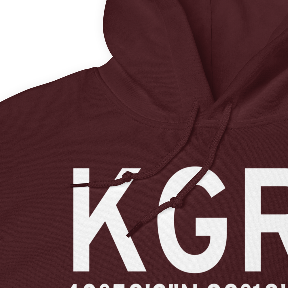 Central Nebraska Regional Airport (KGRI) ICAO Hoodie Sweatshirt 