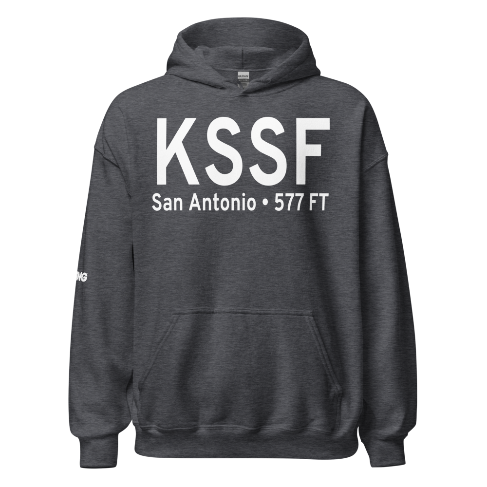 Stinson Municipal Airport (KSSF) ICAO Hoodie Sweatshirt 
