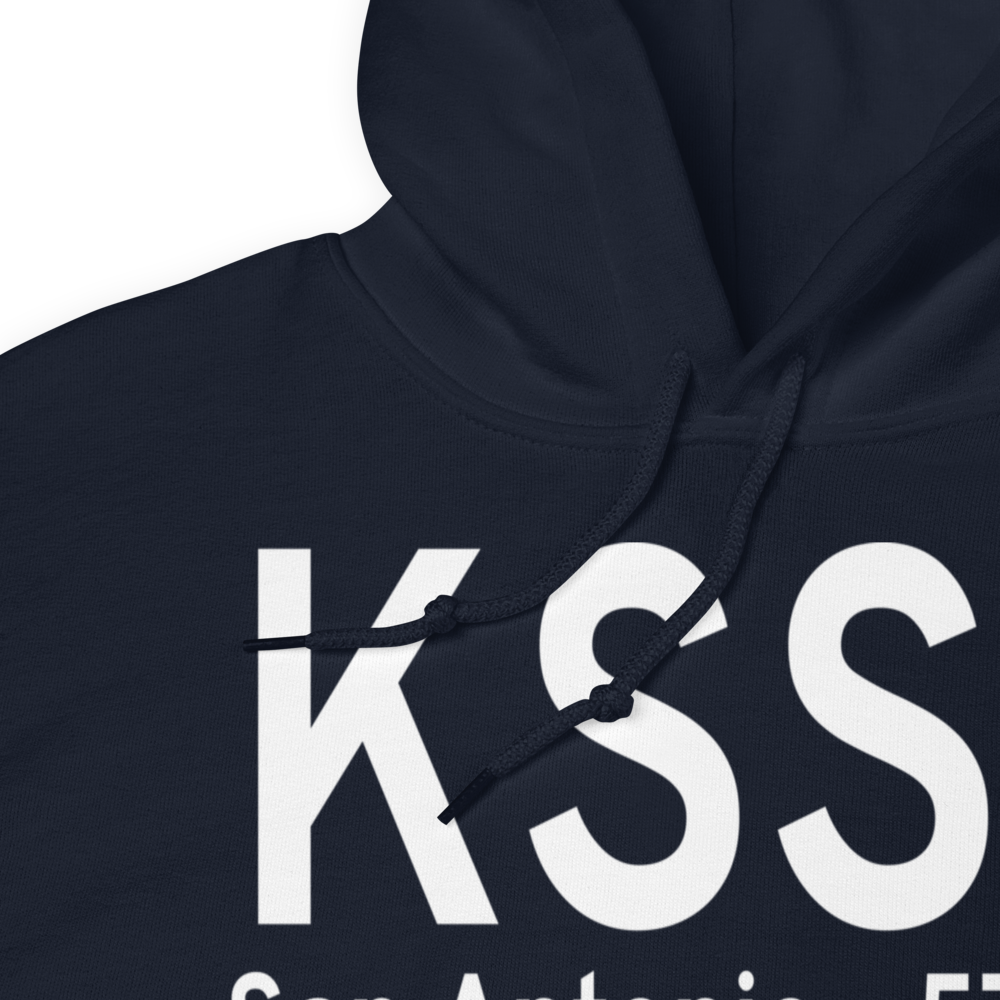 Stinson Municipal Airport (KSSF) ICAO Hoodie Sweatshirt 