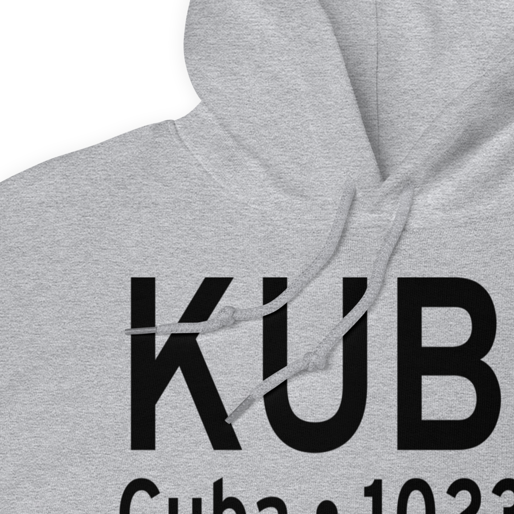 Cuba Municipal Airport (KUBX) ICAO Hoodie Sweatshirt 