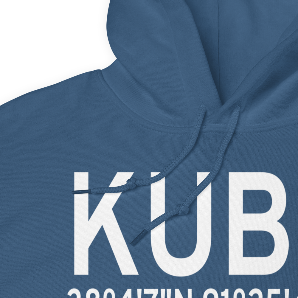 Cuba Municipal Airport (KUBX) ICAO Hoodie Sweatshirt 