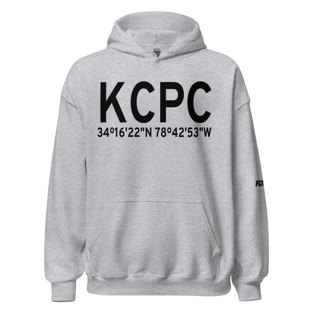 Columbus County Municipal Airport (KCPC) ICAO Hoodie Sweatshirt 