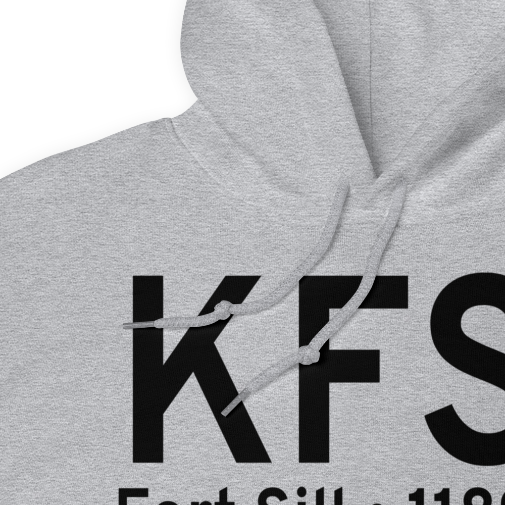 Henry Post Army Air Field (Fort Sill) (KFSI) ICAO Hoodie Sweatshirt 