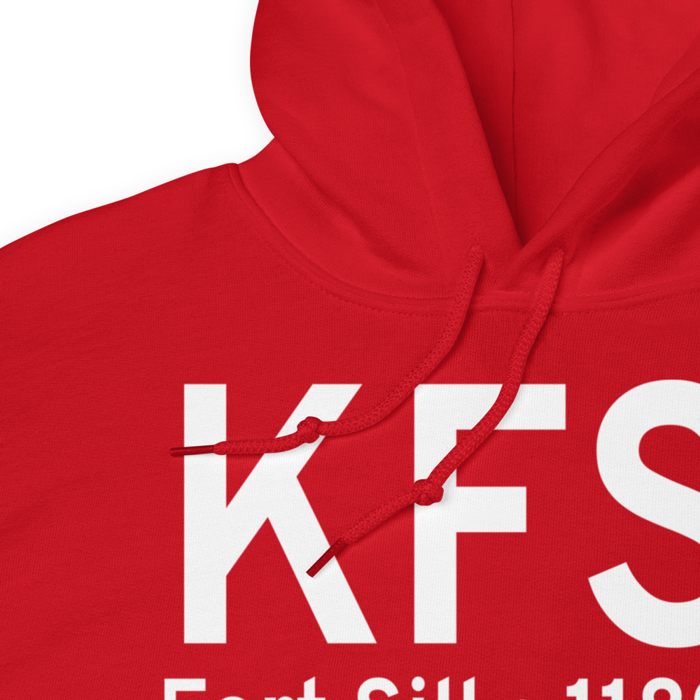 Henry Post Army Air Field (Fort Sill) (KFSI) ICAO Hoodie Sweatshirt 