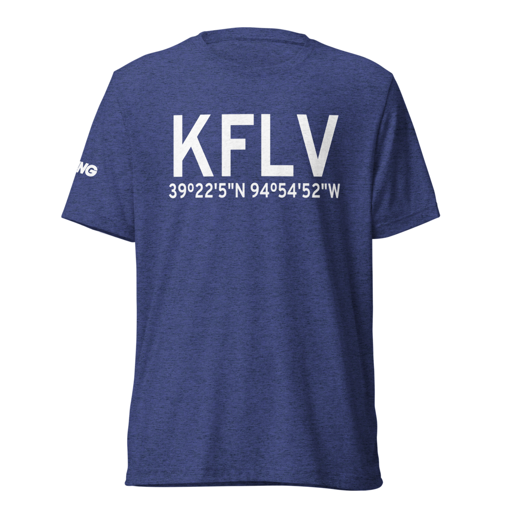 Sherman Army Air Field (KFLV) ICAO Tri-blend T-Shirt 