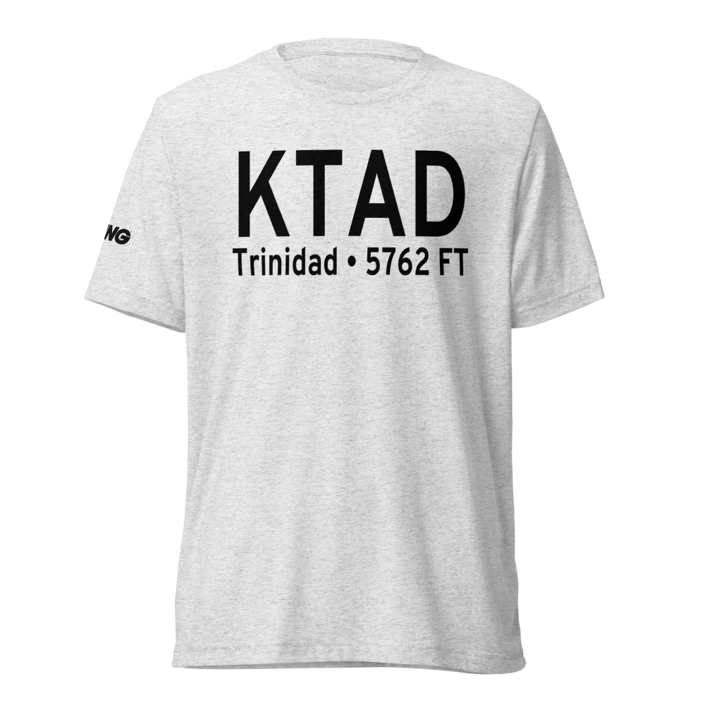 Perry Stokes Airport (KTAD) ICAO Tri-blend T-Shirt 