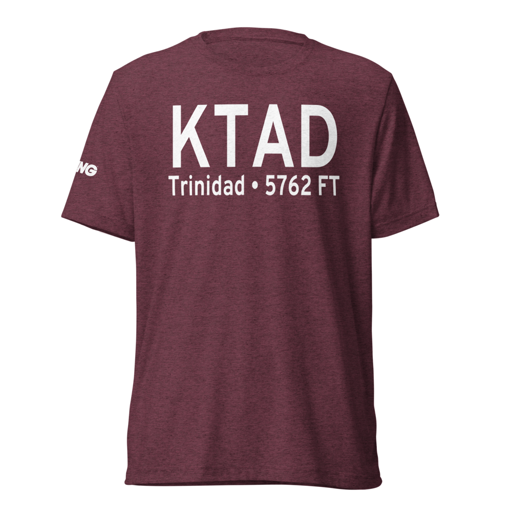 Perry Stokes Airport (KTAD) ICAO Tri-blend T-Shirt 