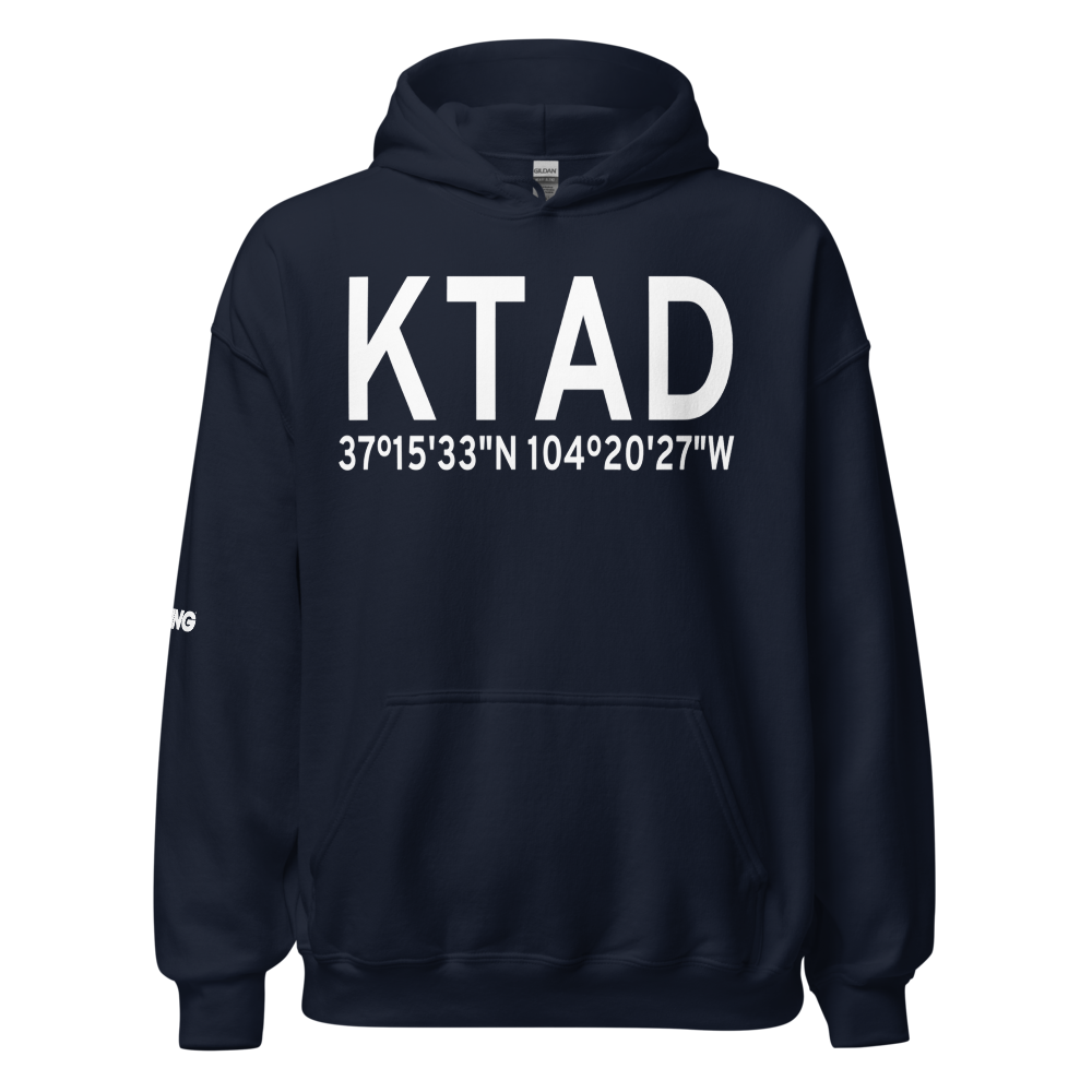 Perry Stokes Airport (KTAD) ICAO Hoodie Sweatshirt 