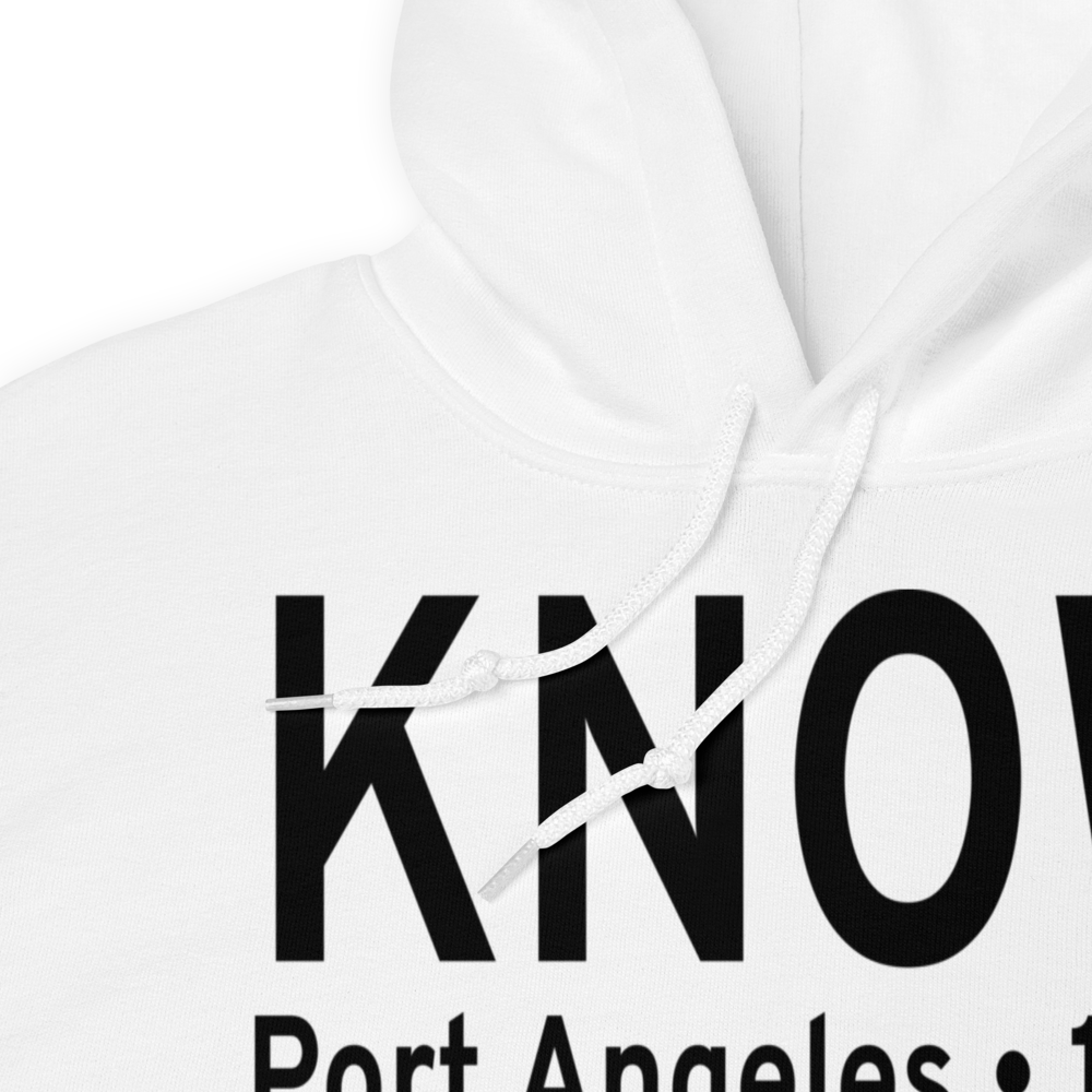Port Angeles Cgas Airport (KNOW) ICAO Hoodie Sweatshirt 