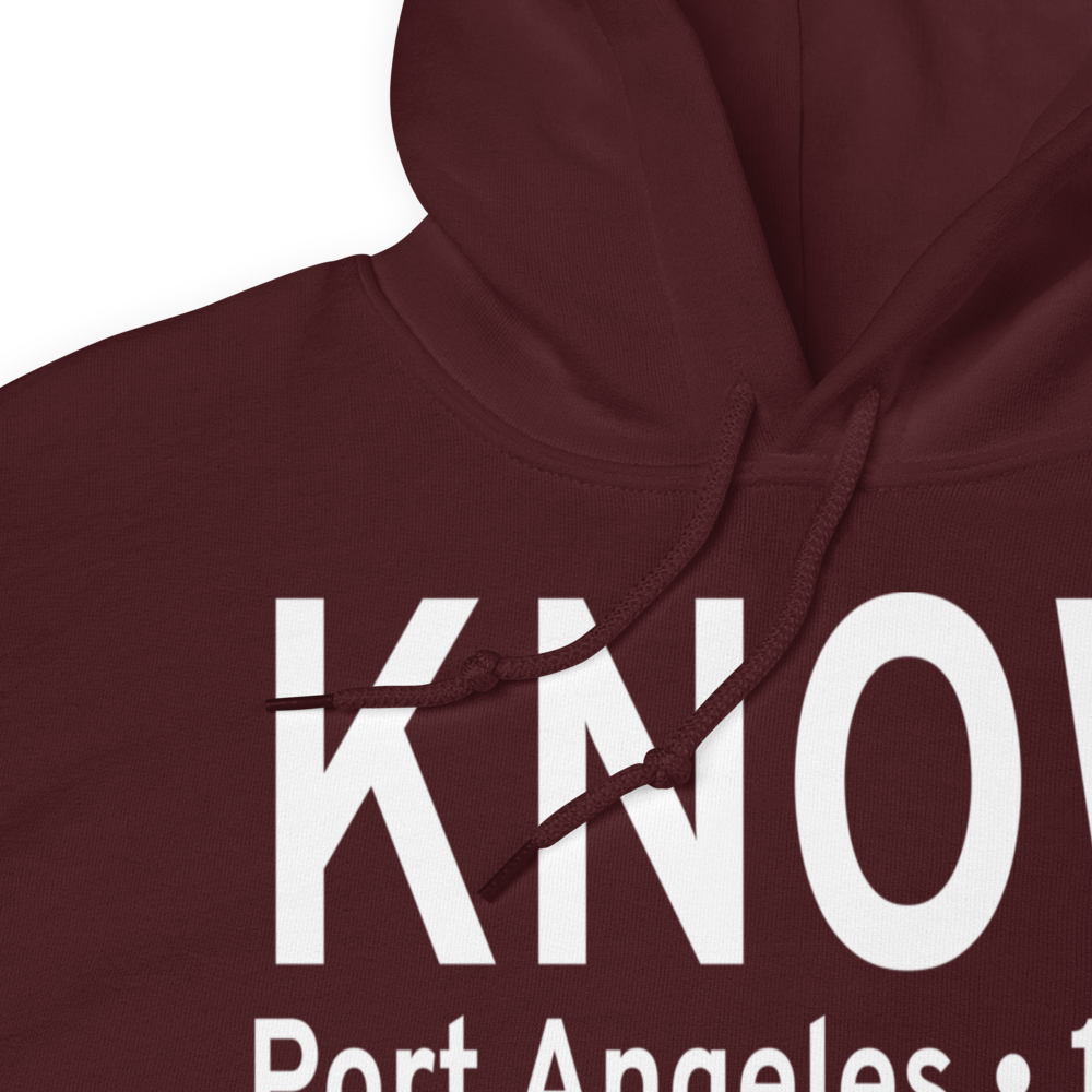 Port Angeles Cgas Airport (KNOW) ICAO Hoodie Sweatshirt 