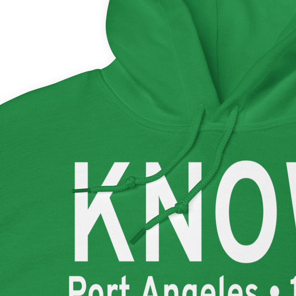 Port Angeles Cgas Airport (KNOW) ICAO Hoodie Sweatshirt 