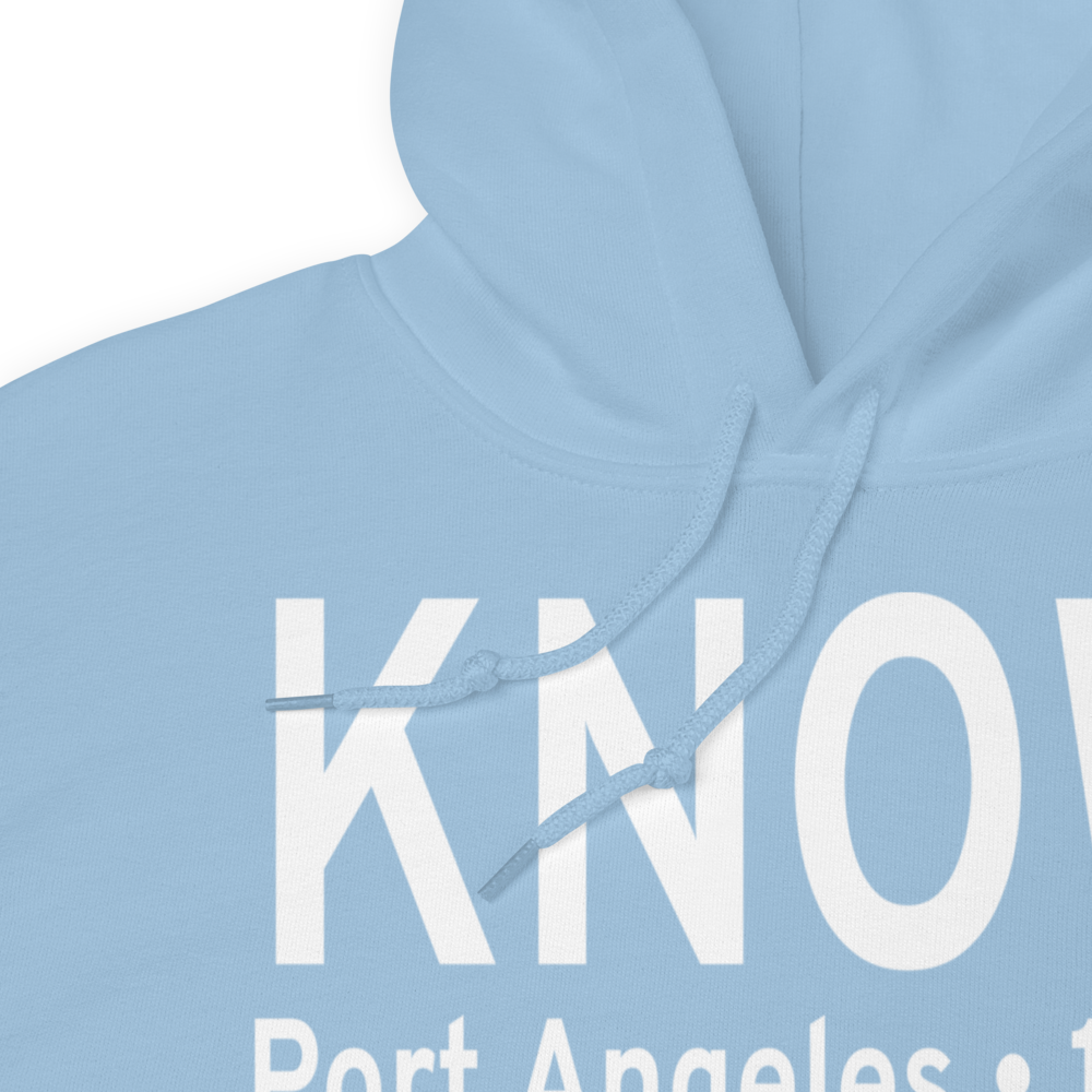 Port Angeles Cgas Airport (KNOW) ICAO Hoodie Sweatshirt 