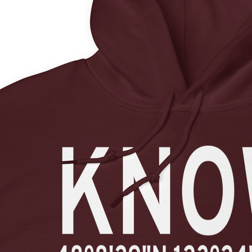 Port Angeles Cgas Airport (KNOW) ICAO Hoodie Sweatshirt 