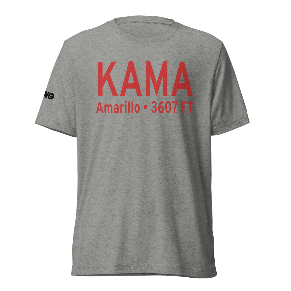 Rick Husband Amarillo International Airport (KAMA) ICAO Tri-blend T-Shirt 