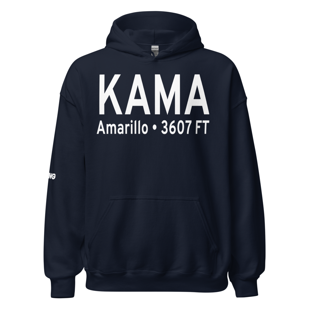 Rick Husband Amarillo International Airport (KAMA) ICAO Hoodie Sweatshirt 