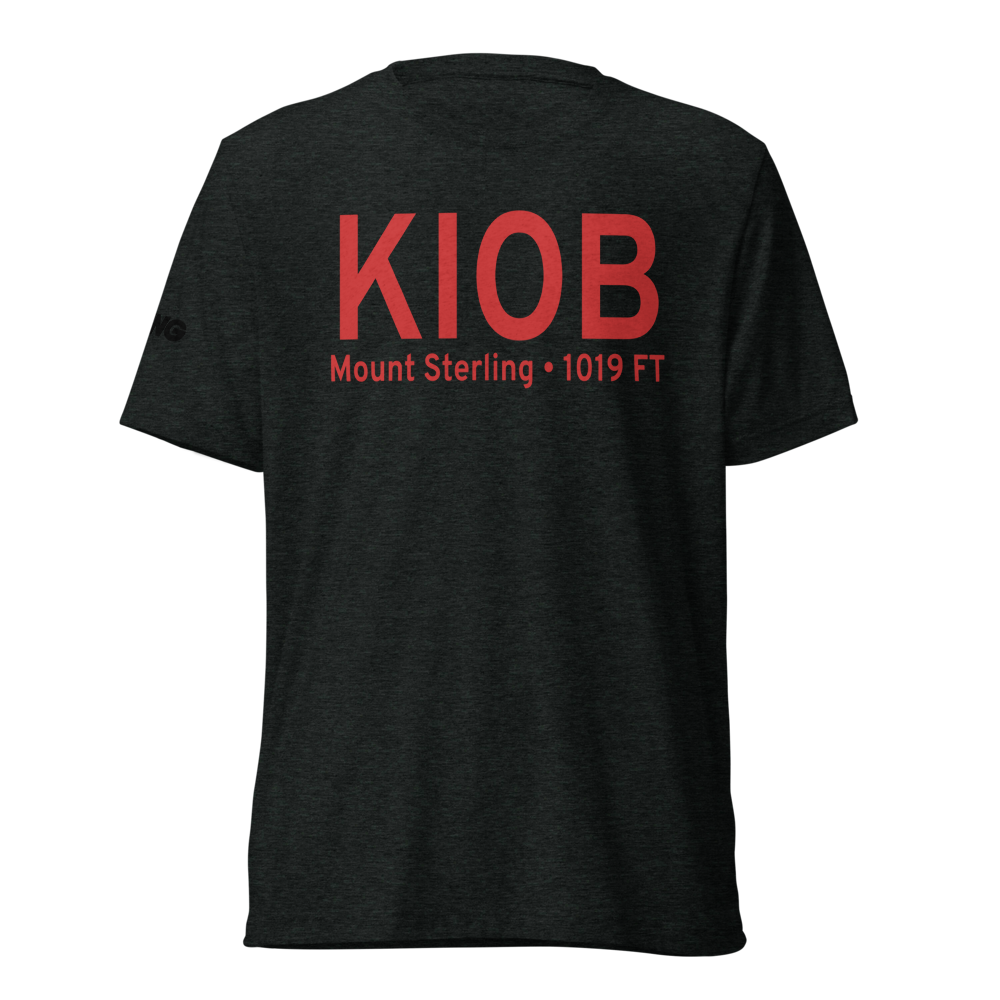 Mount Sterling Montgomery County Airport (KIOB) ICAO Tri-blend T-Shirt 