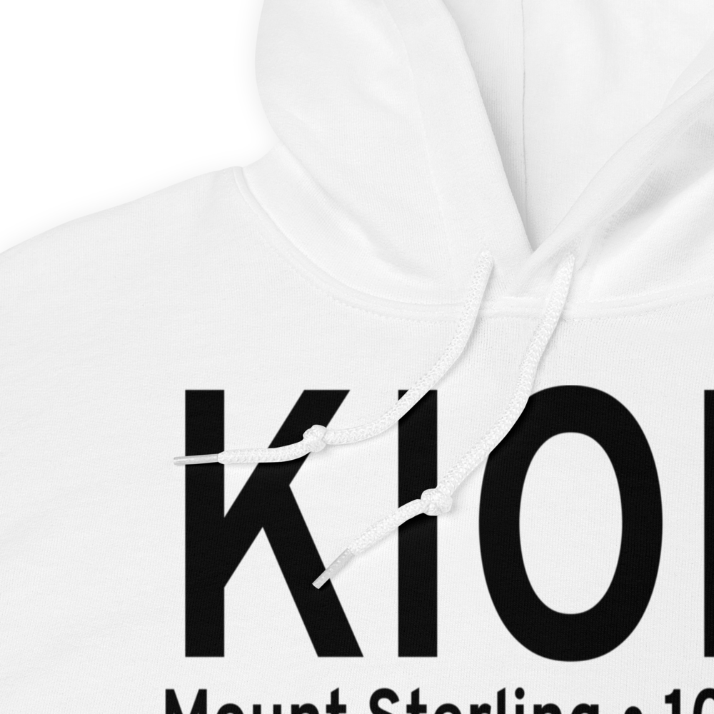 Mount Sterling Montgomery County Airport (KIOB) ICAO Hoodie Sweatshirt 