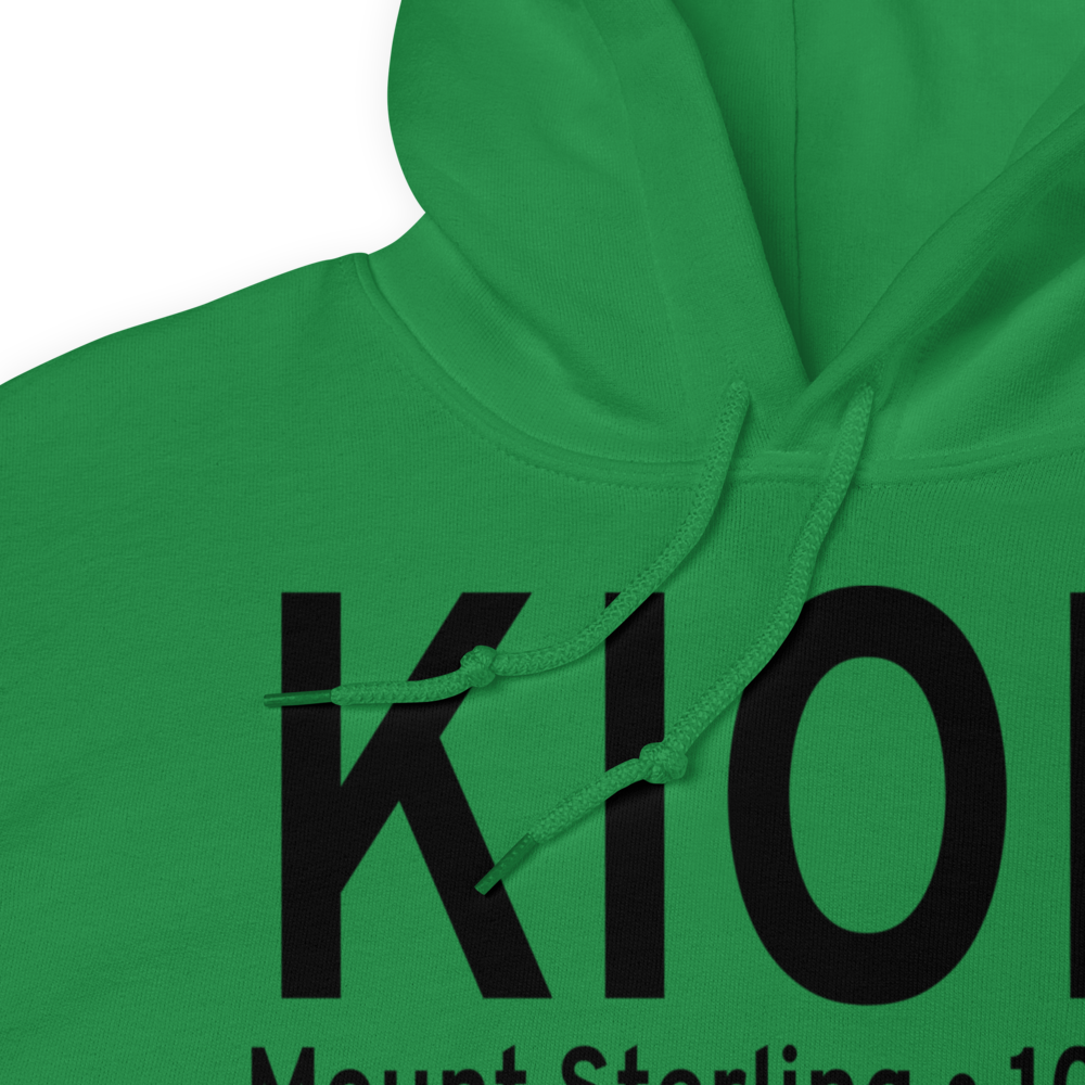 Mount Sterling Montgomery County Airport (KIOB) ICAO Hoodie Sweatshirt 