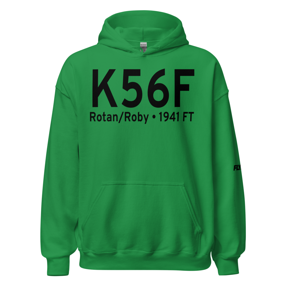 Fisher County Airport (K56F) ICAO Hoodie Sweatshirt 