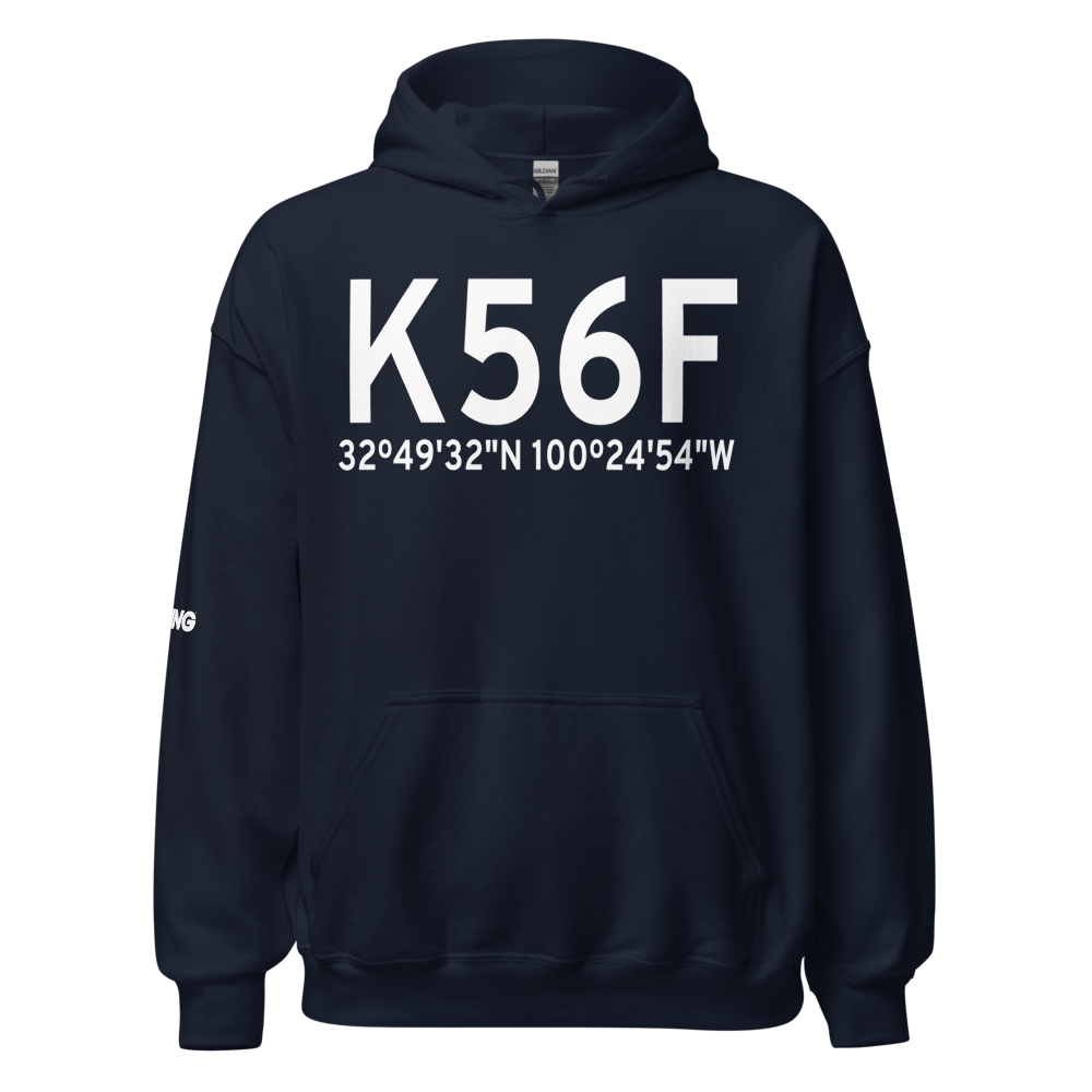 Fisher County Airport (K56F) ICAO Hoodie Sweatshirt 