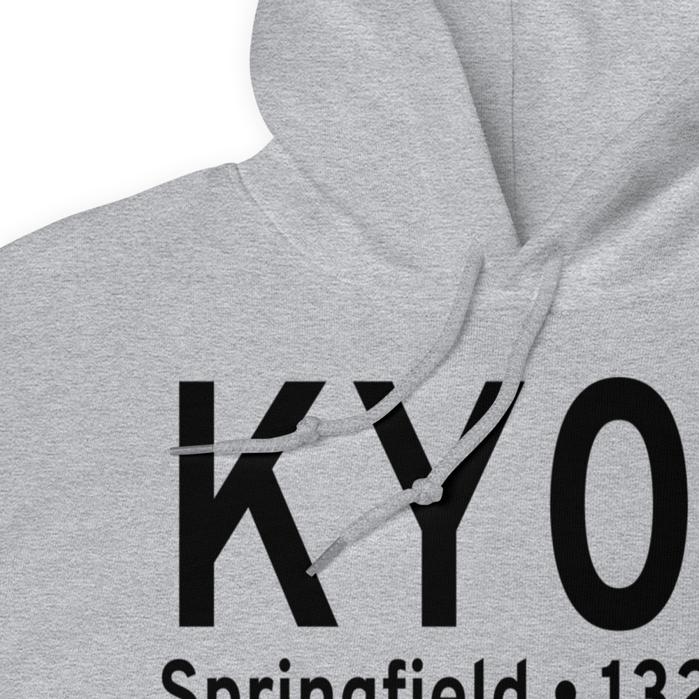 Springfield Municipal Airport (KY03) ICAO Hoodie Sweatshirt 