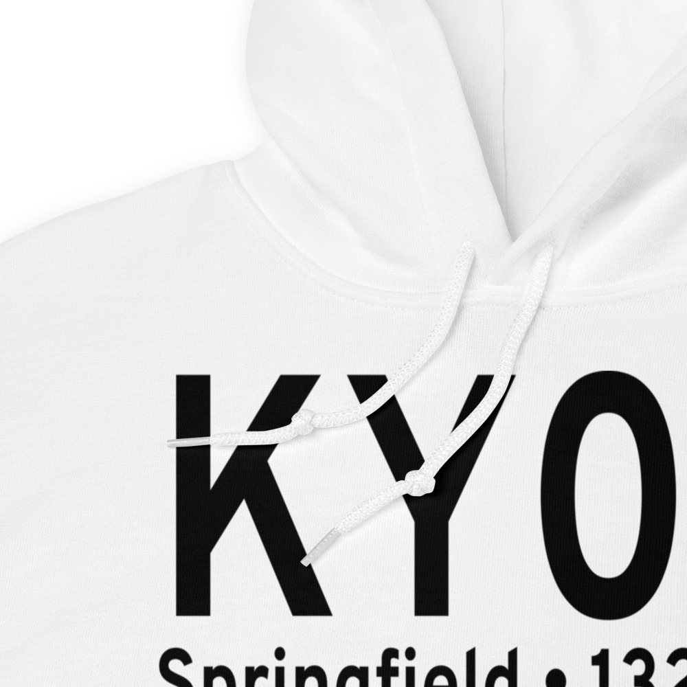 Springfield Municipal Airport (KY03) ICAO Hoodie Sweatshirt 