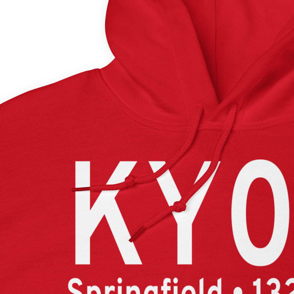 Springfield Municipal Airport (KY03) ICAO Hoodie Sweatshirt 