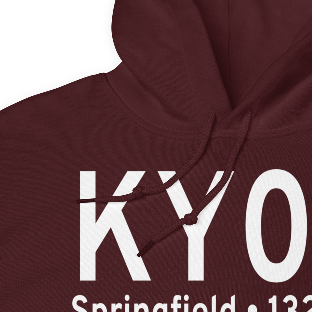 Springfield Municipal Airport (KY03) ICAO Hoodie Sweatshirt 