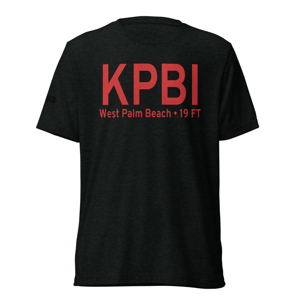 Palm Beach International Airport (KPBI) ICAO Tri-blend T-Shirt 