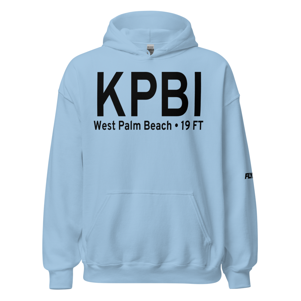 Palm Beach International Airport (KPBI) ICAO Hoodie Sweatshirt 