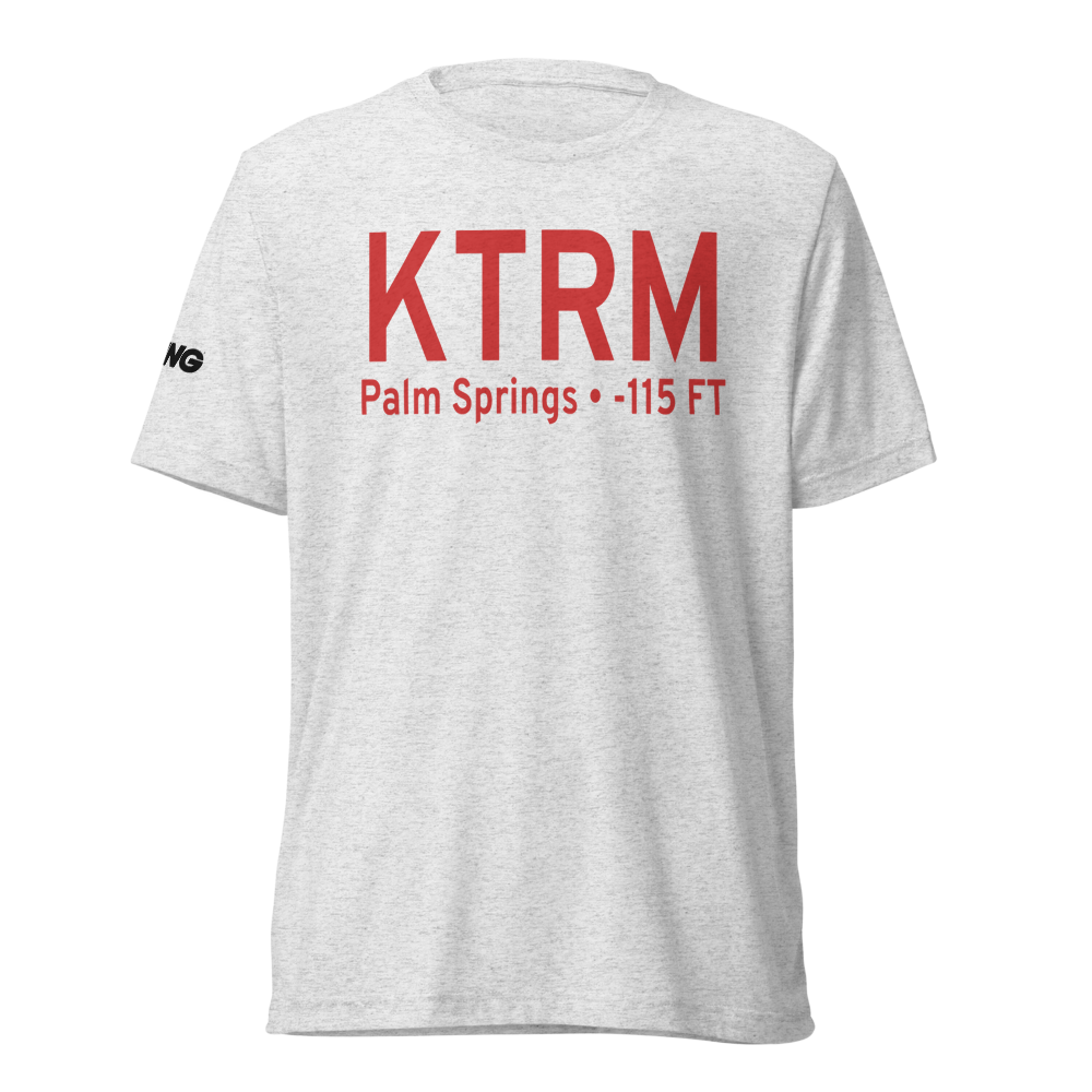 Jacqueline Cochran Regional Airport (KTRM) ICAO Tri-blend T-Shirt 