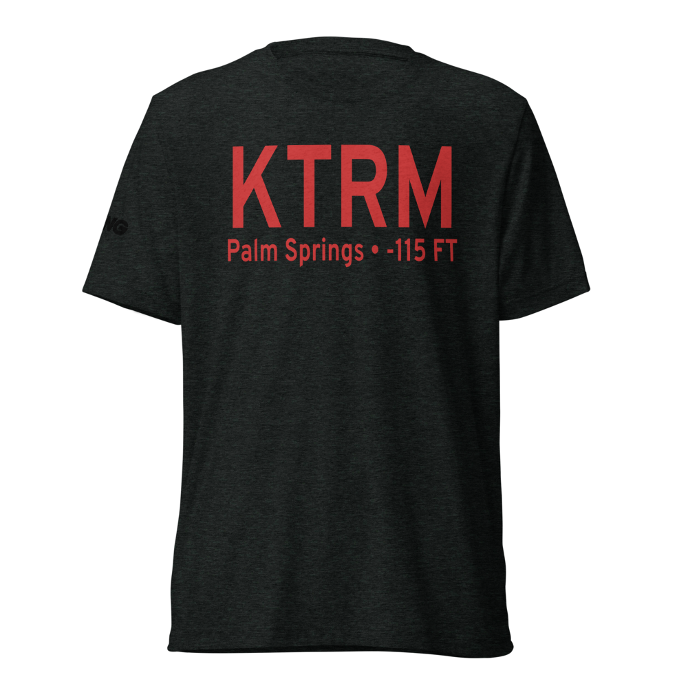 Jacqueline Cochran Regional Airport (KTRM) ICAO Tri-blend T-Shirt 