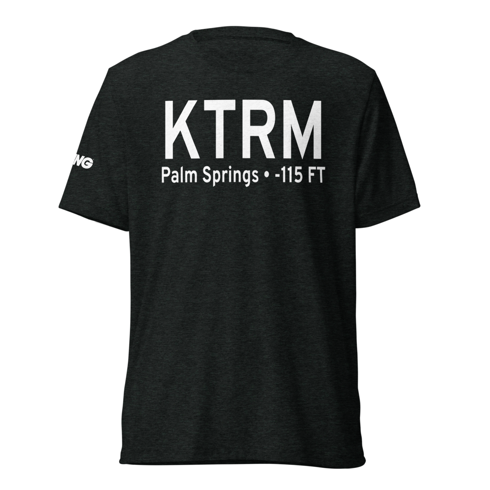 Jacqueline Cochran Regional Airport (KTRM) ICAO Tri-blend T-Shirt 