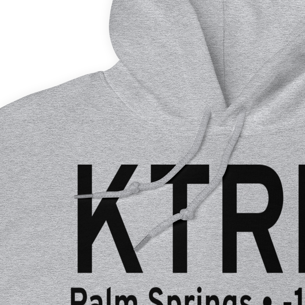 Jacqueline Cochran Regional Airport (KTRM) ICAO Hoodie Sweatshirt 