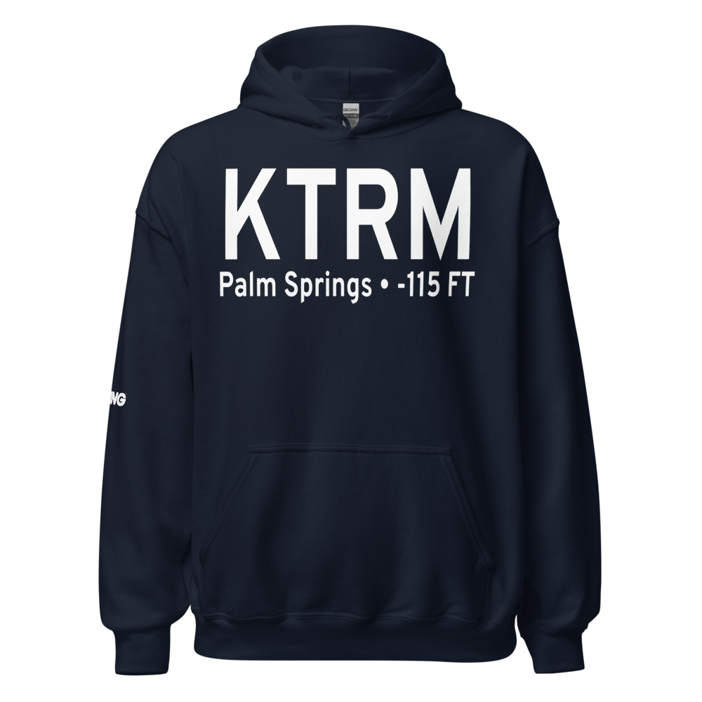Jacqueline Cochran Regional Airport (KTRM) ICAO Hoodie Sweatshirt 